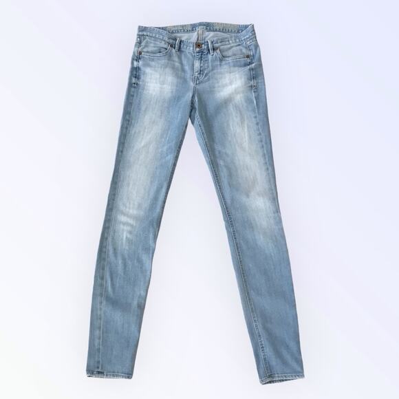 Madewell Skinny Skinny Blue Jeans Light Wash Size 28 x 34 - Picture 1 of 6